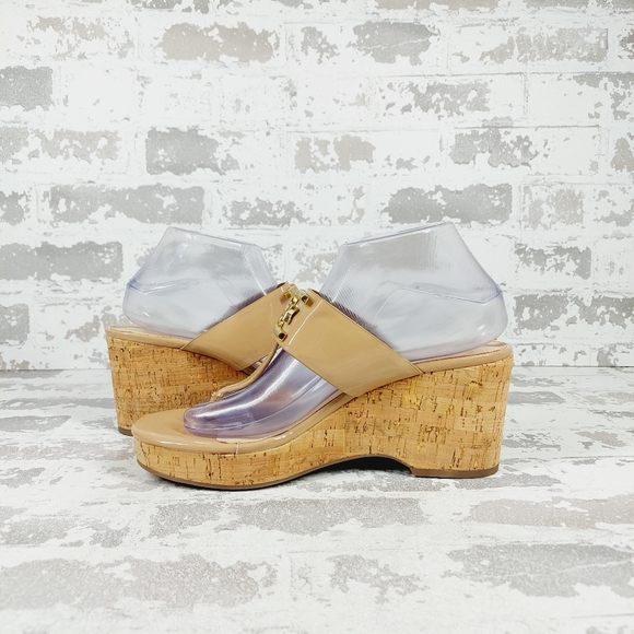 NEW Sam Edelman Women's Yardlie Emblem Platform Wedge Sandals A169 - Picture 4 of 12